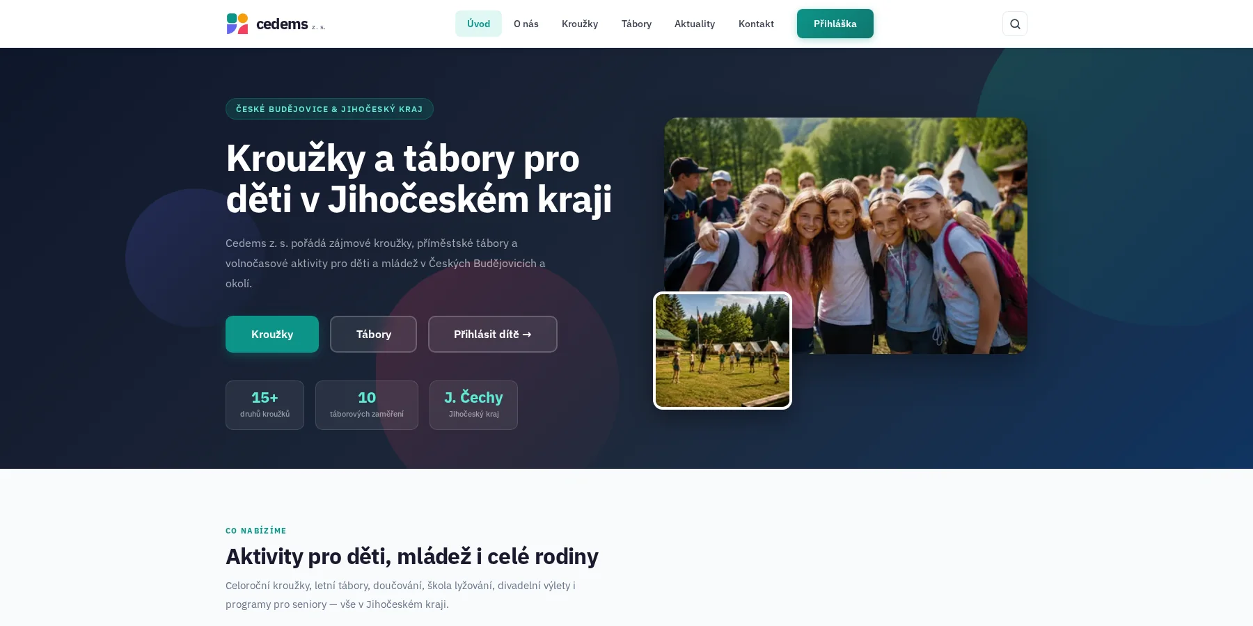 Cedems z. s. – kroužky a tábory